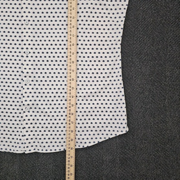 Mizzen+Main Shirt Mens Size XXL Golf Polo Performance Trim Fit Geometric SS - Picture 4 of 6